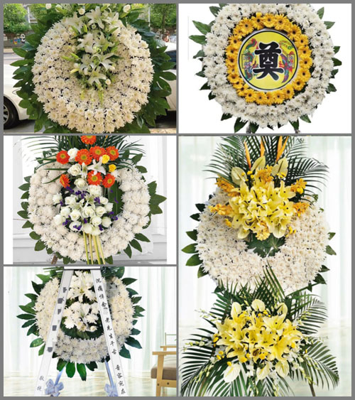 浙江省嘉兴平湖市当湖街道花圈速递